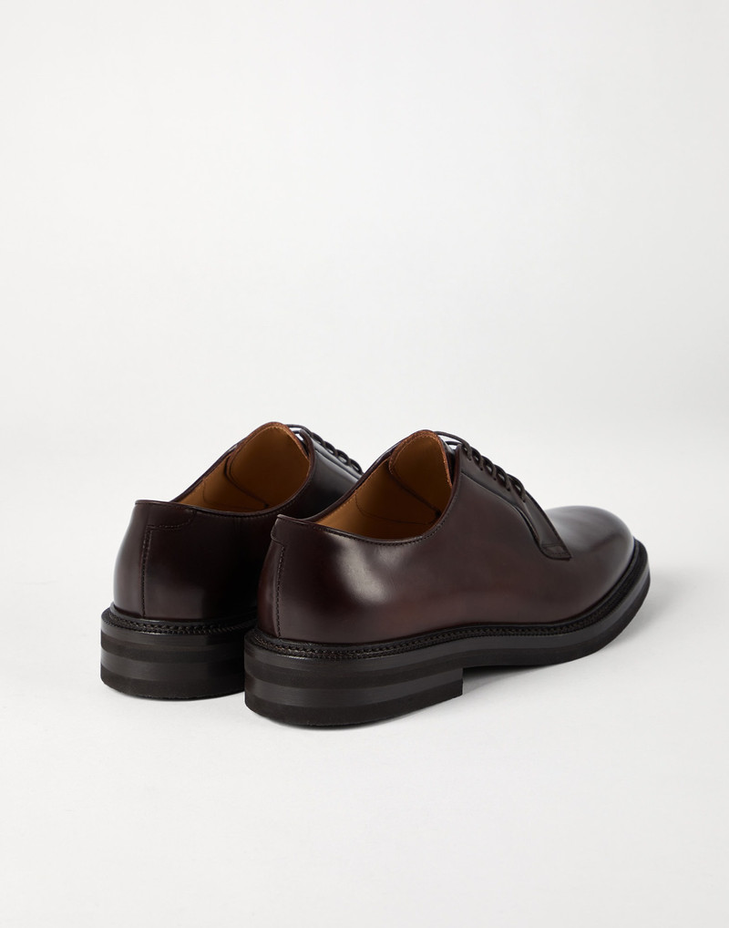 Brunello Cucinelli Aged calfskin Derbys outlook