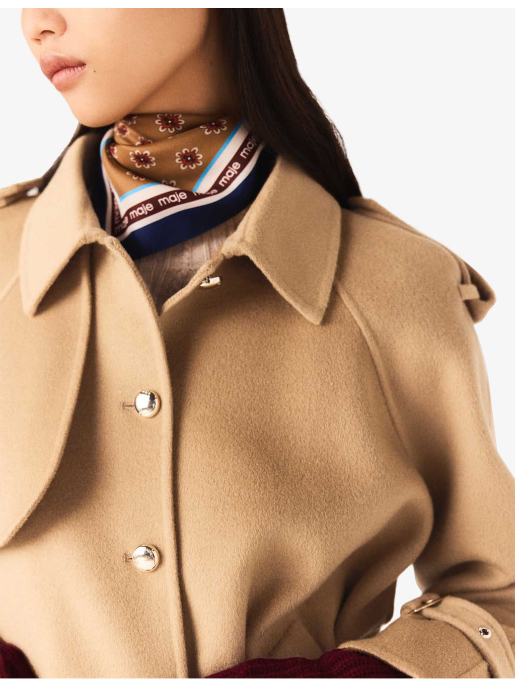 Double-Faced Belt-Tie Wool-Blend Jacket - 6