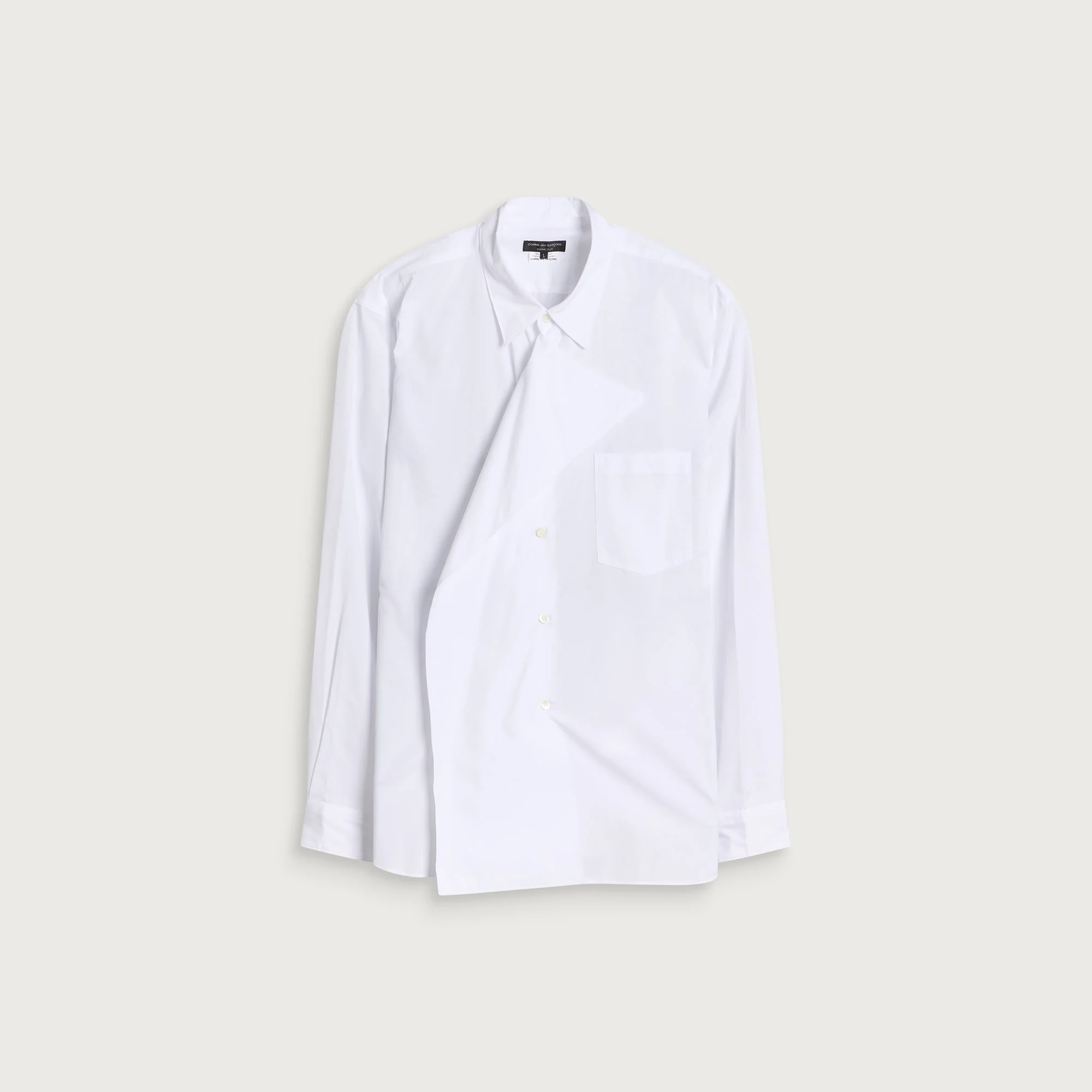Comme des Garçons Homme Plus Cotton Shirt with Overlay - 1