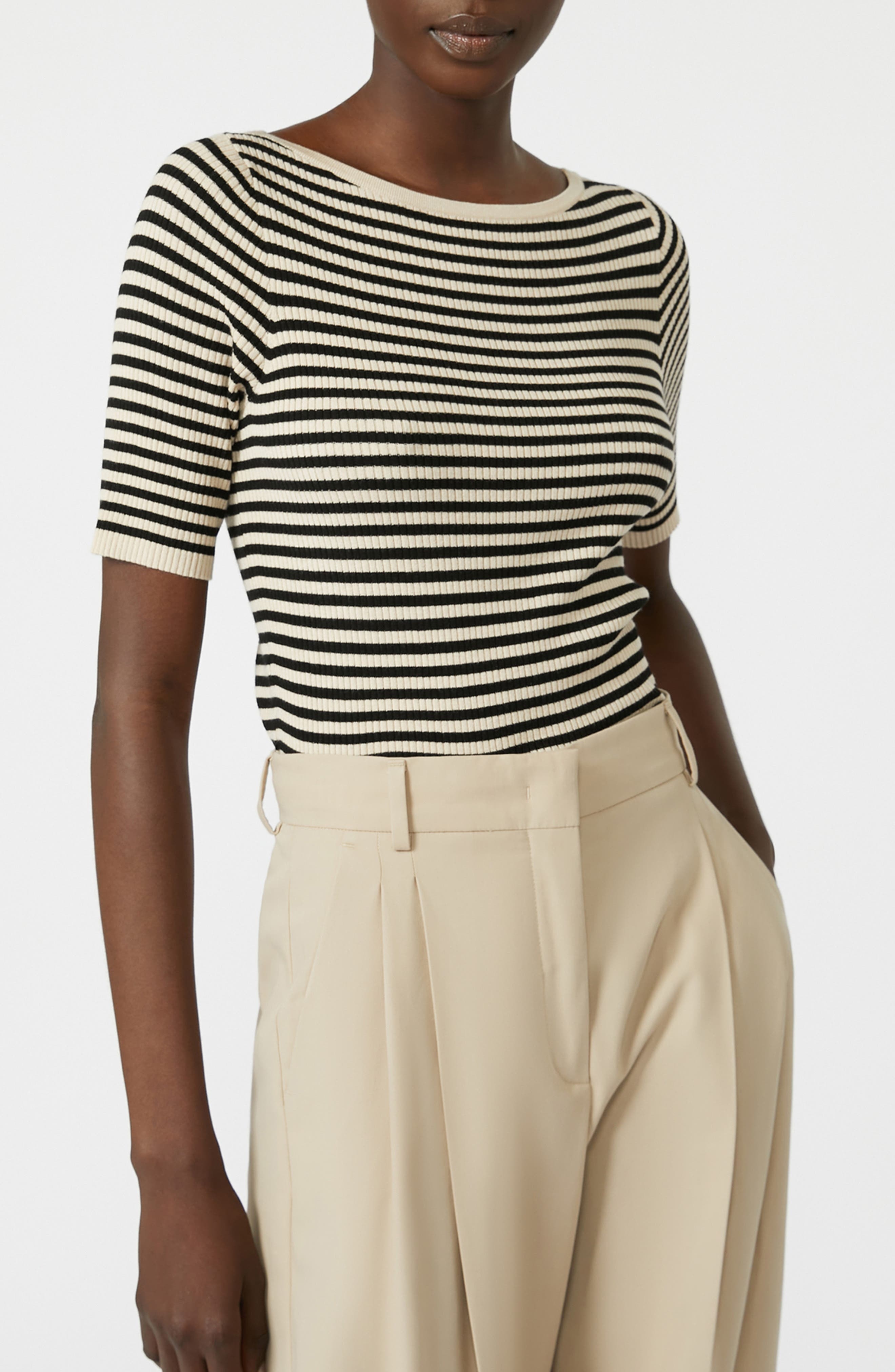 Weekend Max Mara Waser Stripe Rib Sweater in Beige at Nordstrom - 3