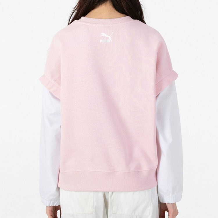 (WMNS) PUMA 2-Fer Graphic Vest Top Logo 'Pink' 536092-16 - 3
