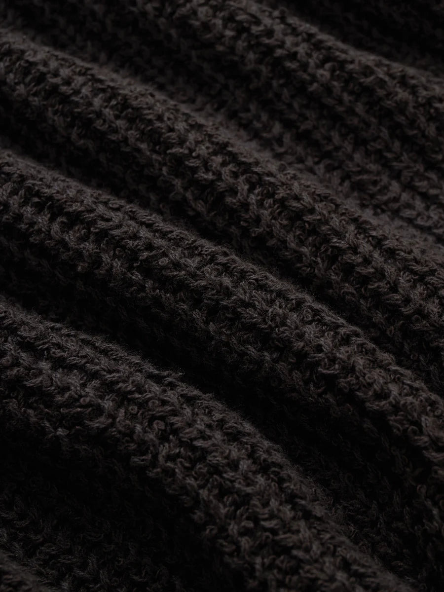 Cotton Crewneck Sweater Bark Boucle - 3