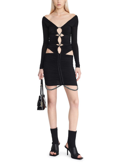 Dion Lee Barball rope ouroboros gather mini dress outlook