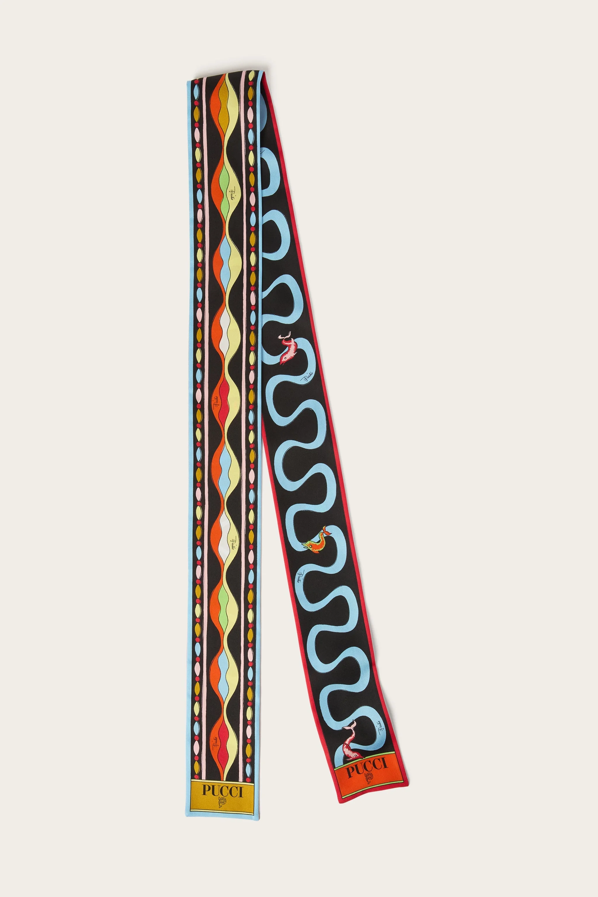 MIXED PRINT SILK BANDEAU - 1
