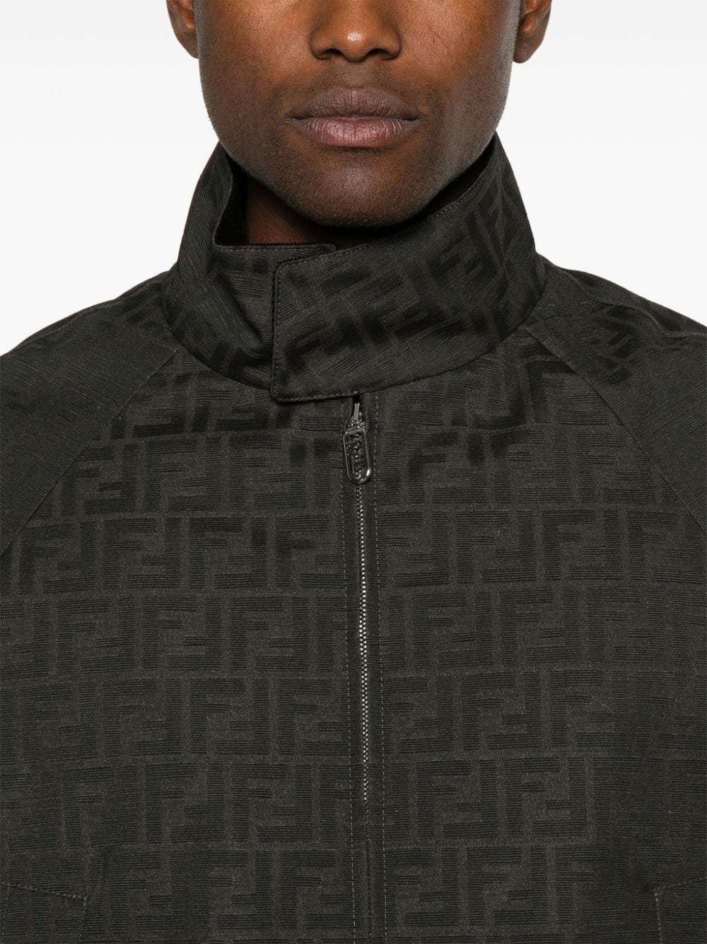 FF-jacquard bomber jacket - 5
