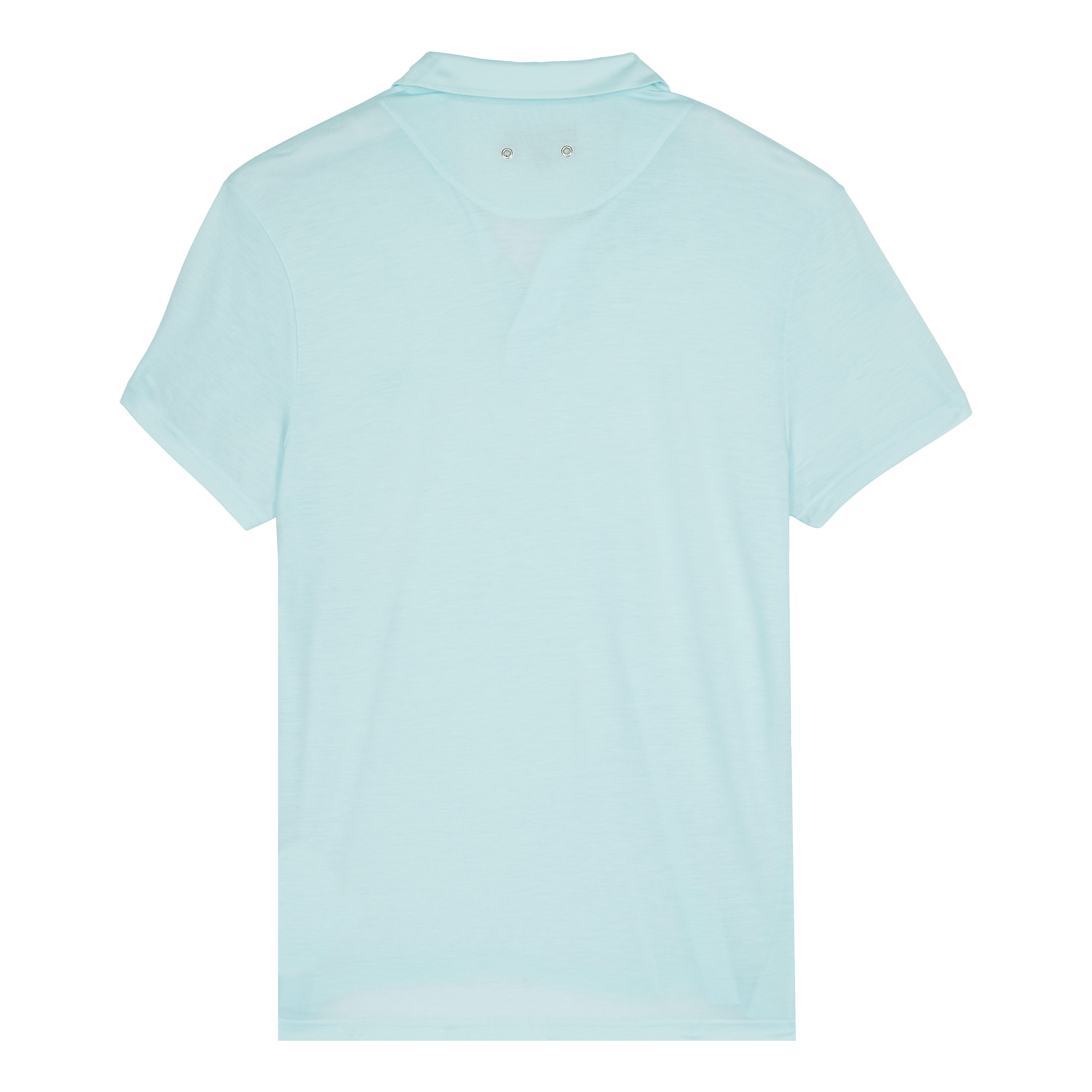Men Tencel Polo Shirt Solid - 2
