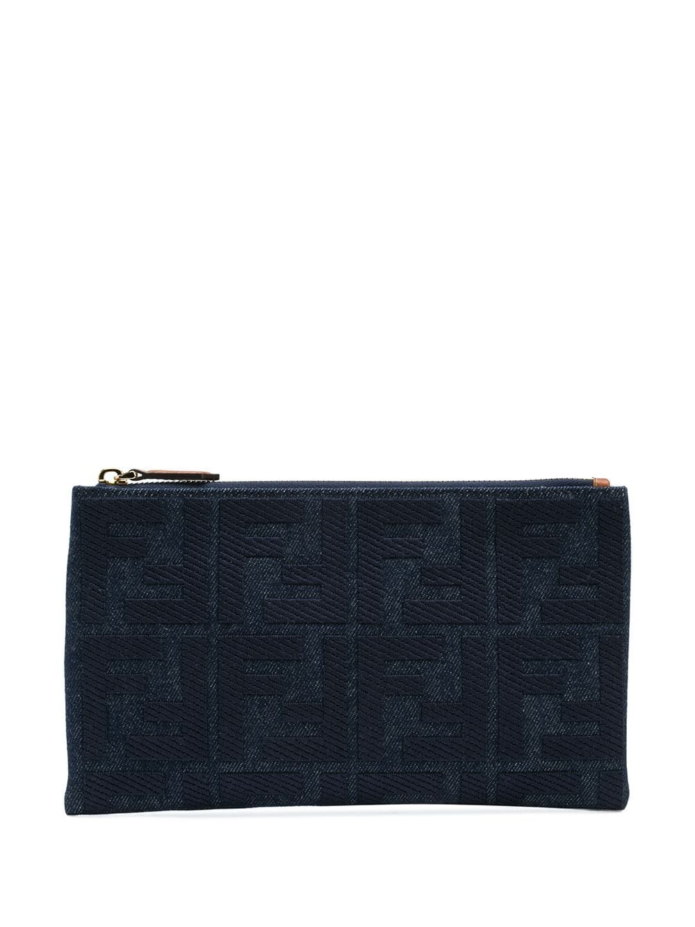 FF embroidered clutch - 1