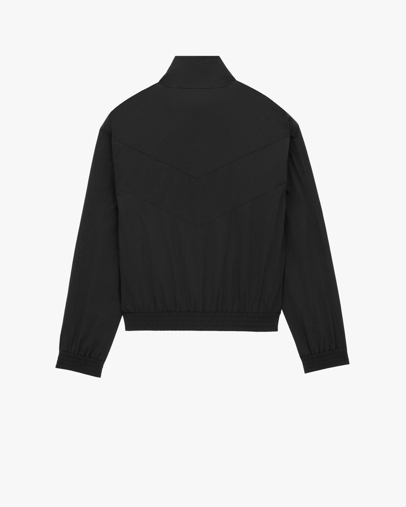 SAINT LAURENT SAINT LAURENT TEDDY JACKET IN CRINKLED NYLON outlook