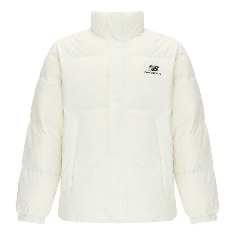 New Balance Logo Sports Down Jackets 'White' AMJ24359-CIC - 1