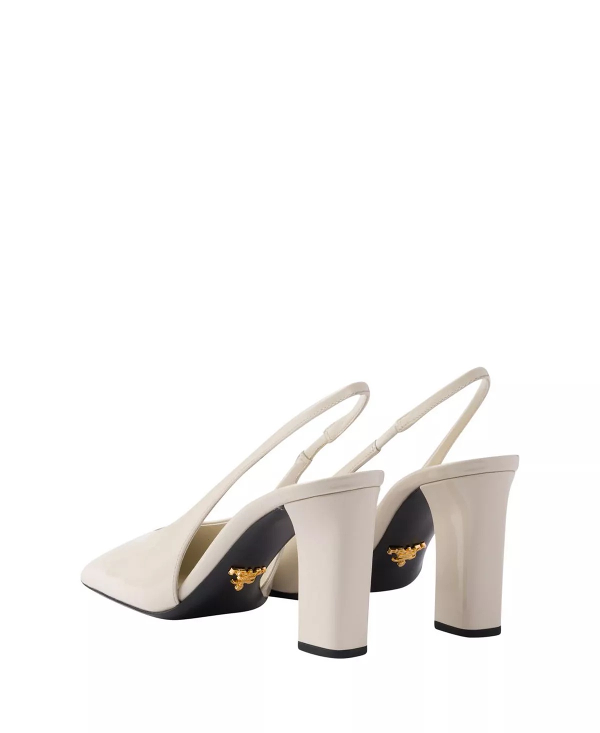 Women's Patent Leather Slingback Pumps - 4