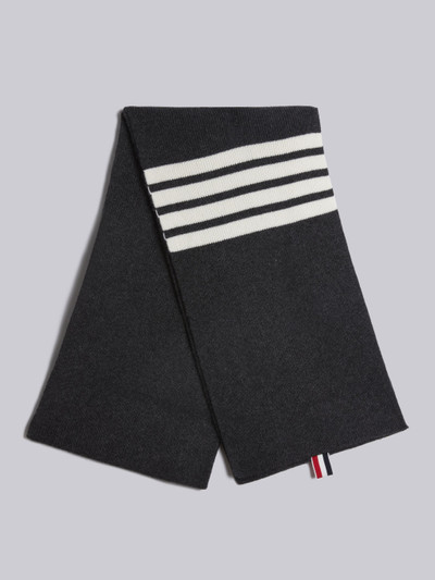 Thom Browne 4-Bar stripe cashmere scarf outlook