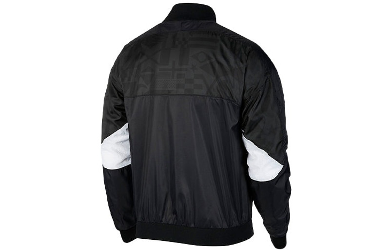 Jordan Air Jordan Stand Collar Casual Jacket Men's Black CJ9097-010 outlook