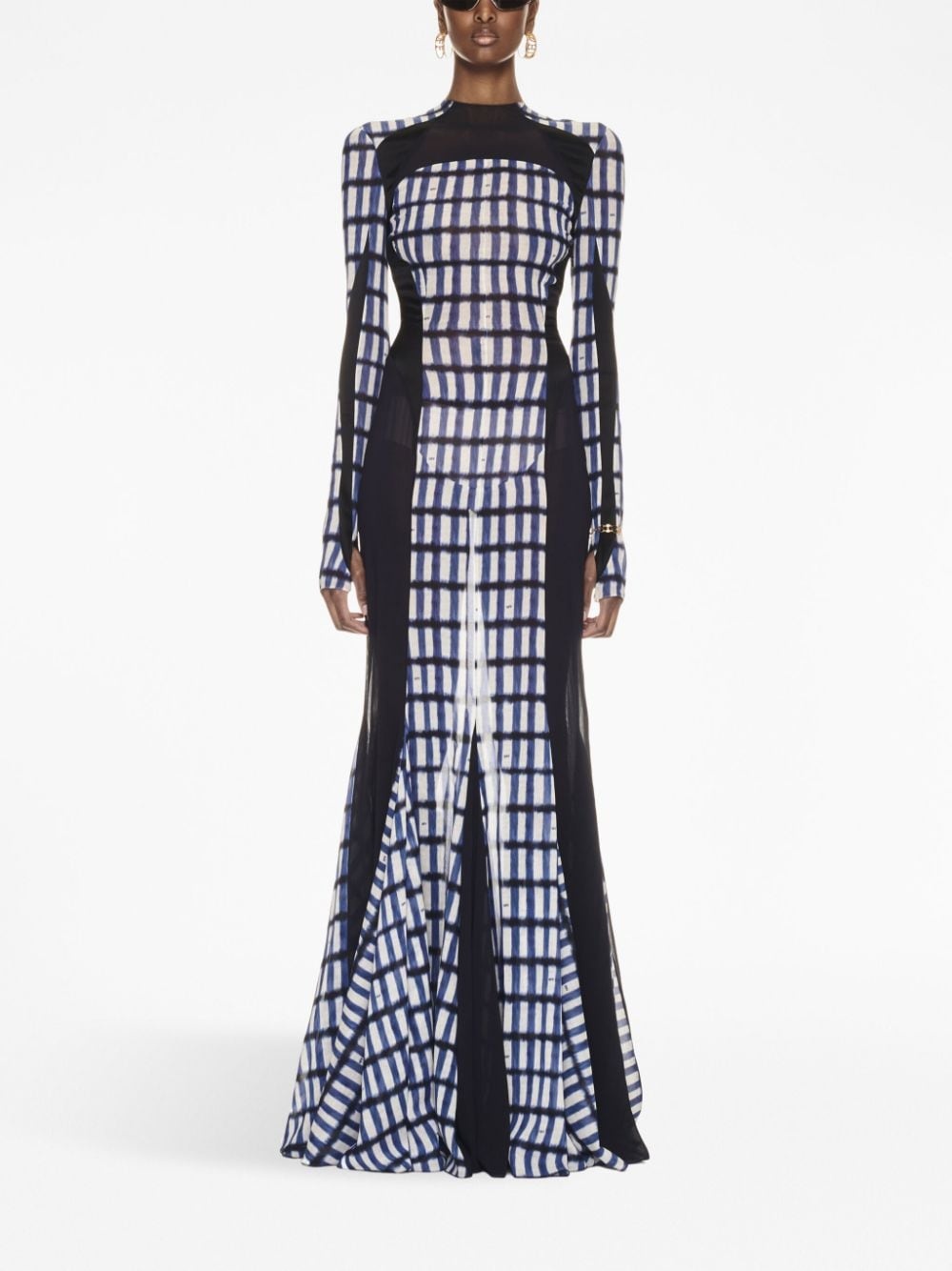 geometric-print maxi dress - 2