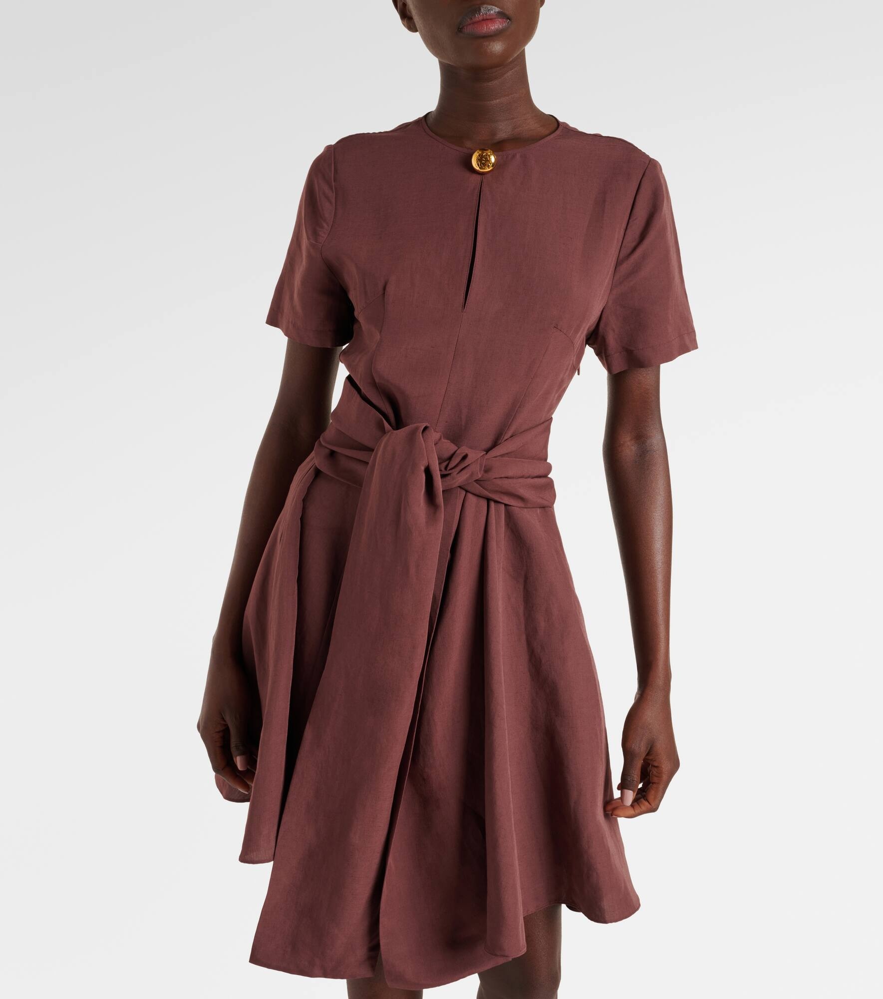 Paula's Ibiza tie-detail midi dress - 7
