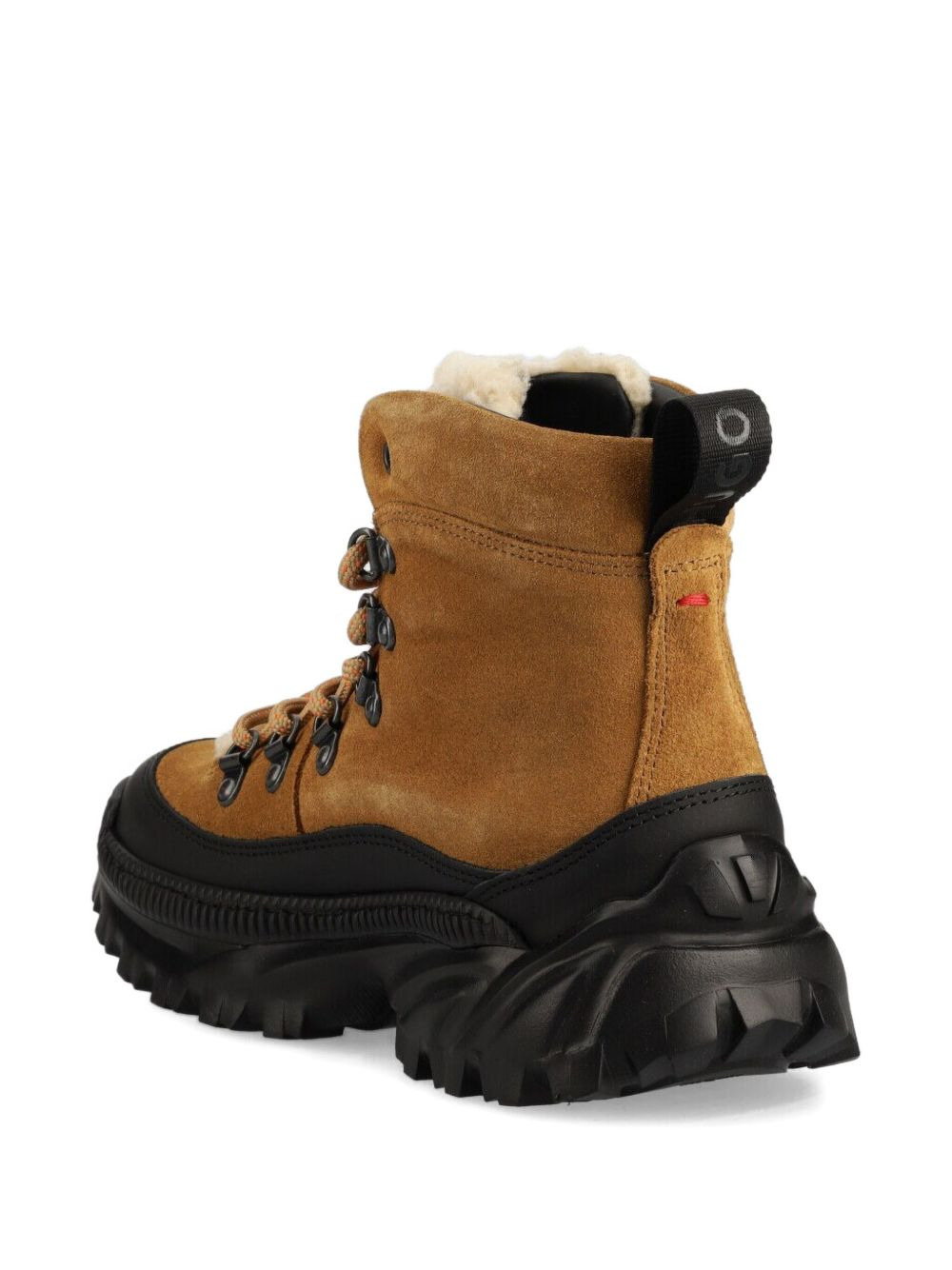 suede shearling-lined hiking boots - 2