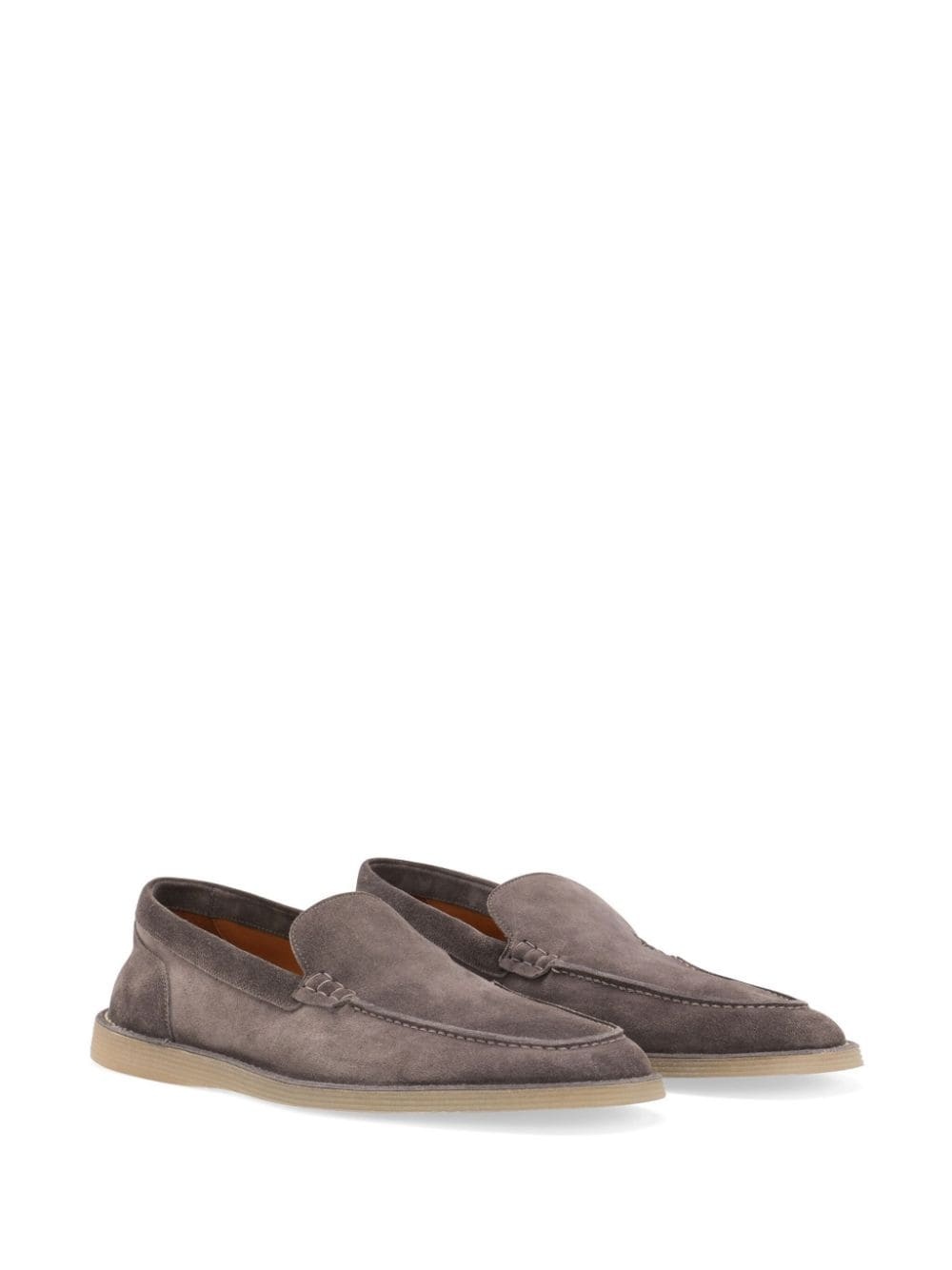 DG-plaque suede loafers - 2
