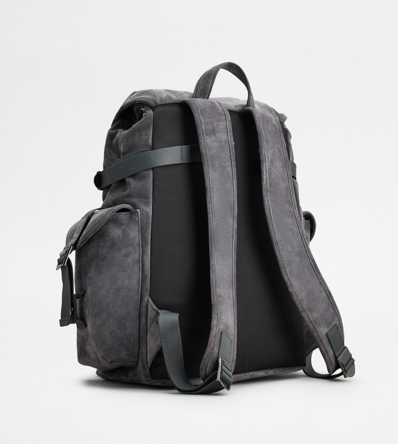 BACKPACK IN SUEDE MEDIUM - GREY 3