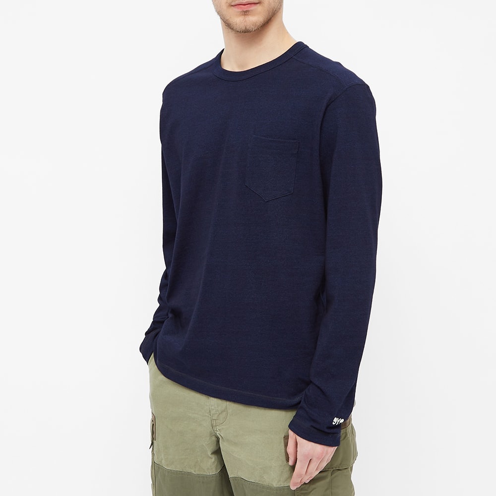 Junya Watanabe MAN Long Sleeve Indigo Dyed Tee - 4