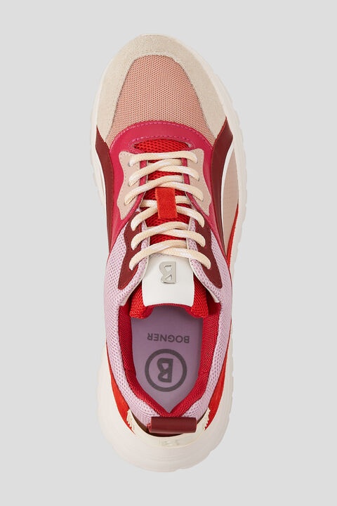 Malaga Sneaker in Coral/Pink/Beige - 5