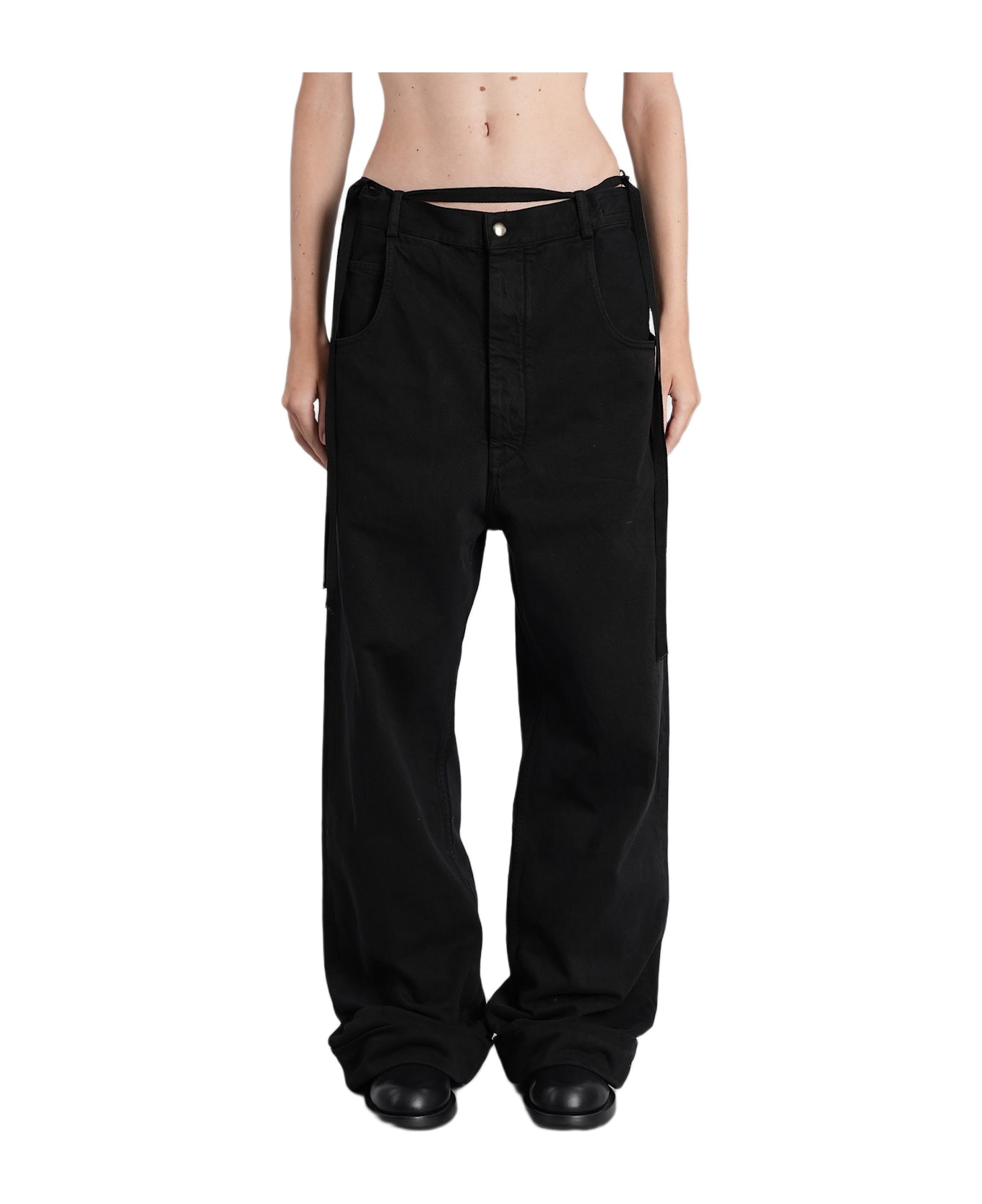 Kristel Jeans In Black Cotton - 1