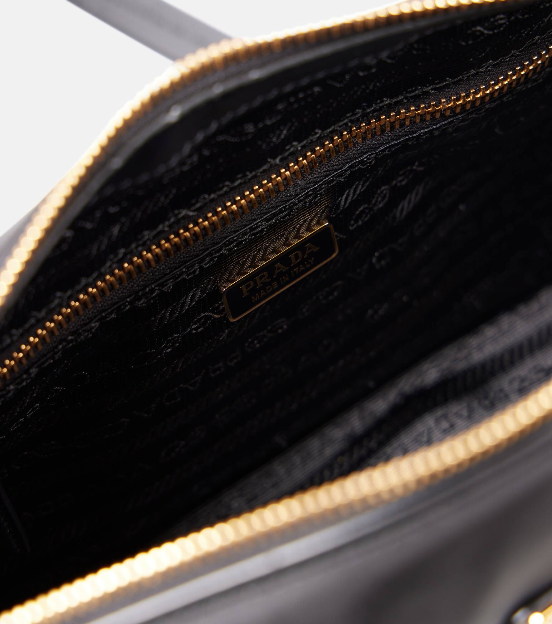 Re-Nylon Medium leather tote bag - 3