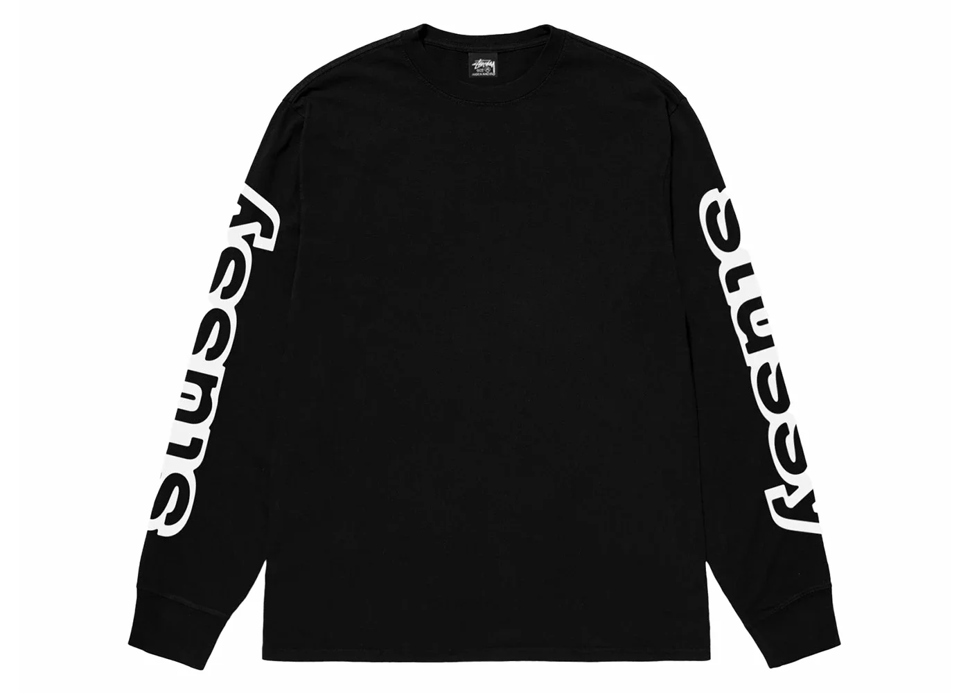 Stussy Sideways L/S Tee Black - 1
