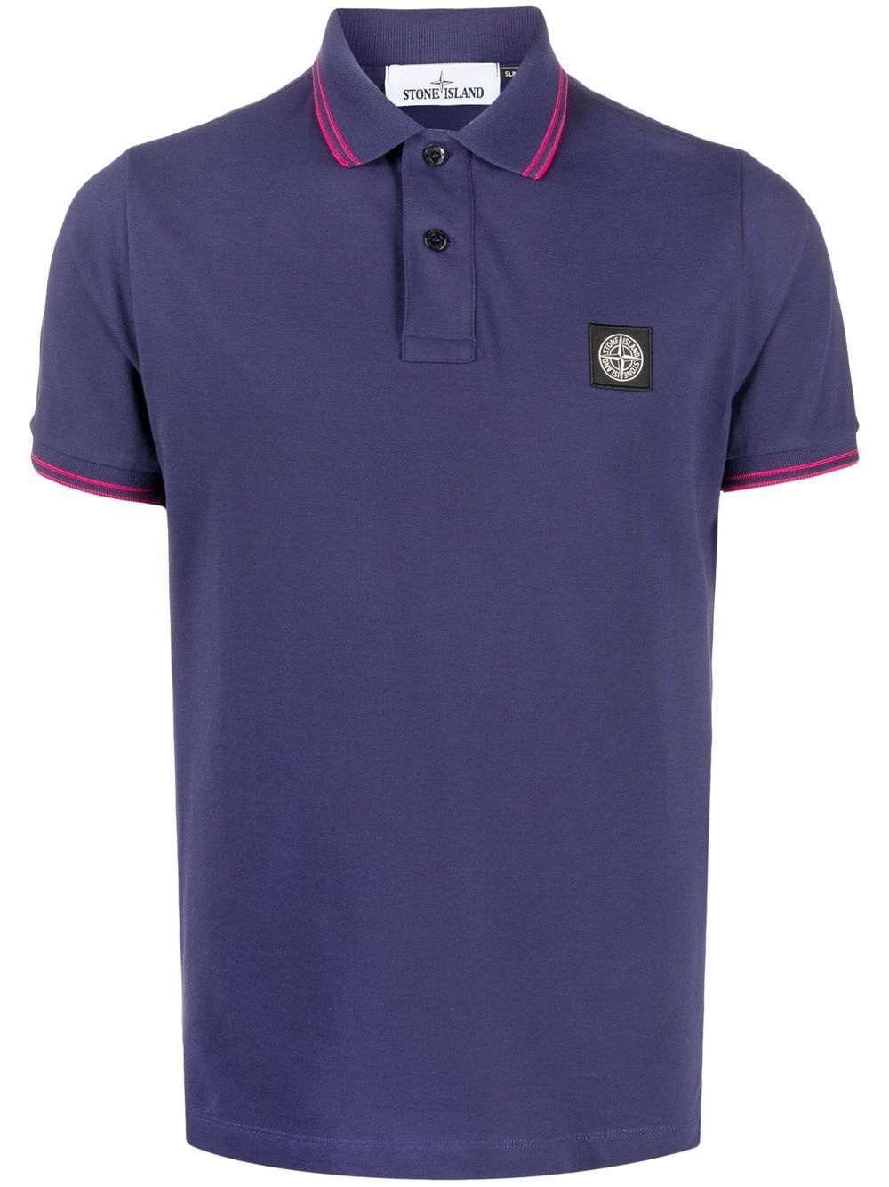 Compass patch polo shirt - 1