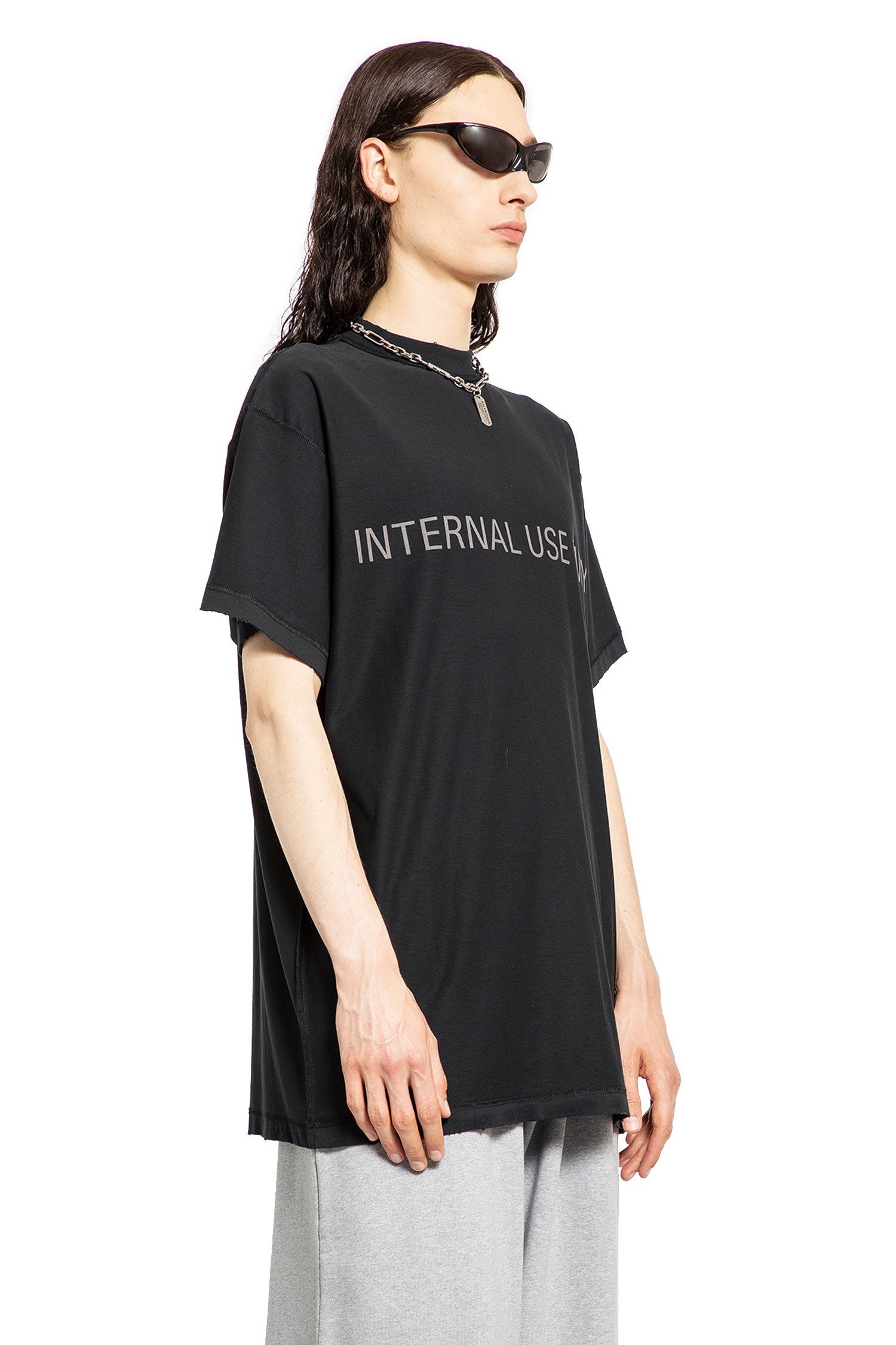 Internal-Use-Only-Inside-Out-Oversized-T-Shirt - 2