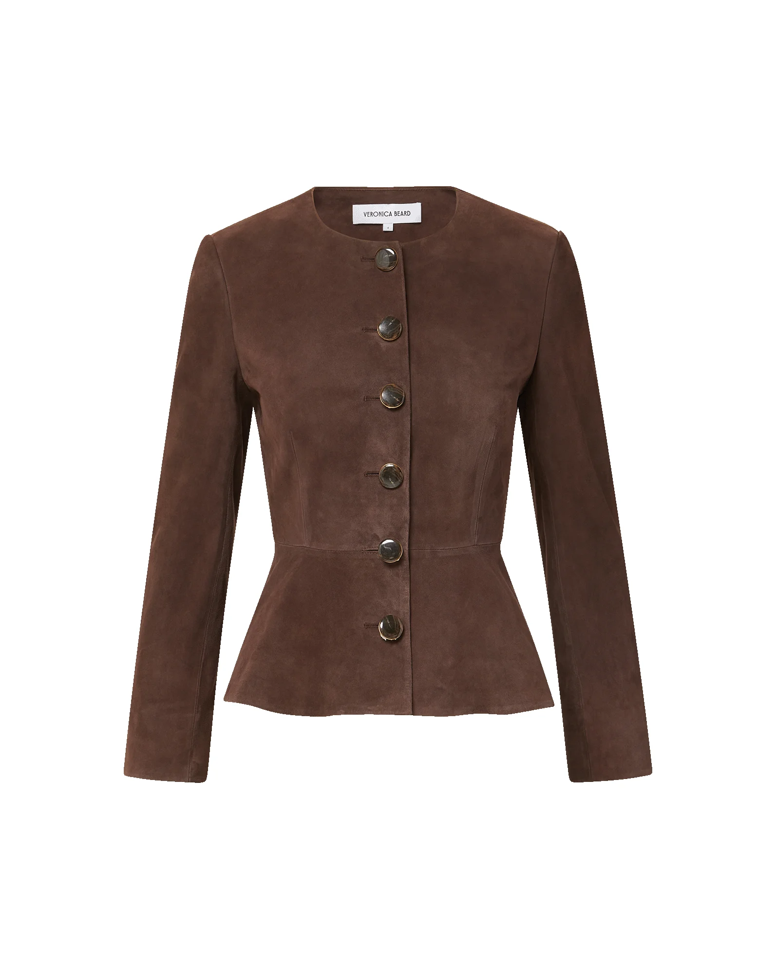 QUINN SUEDE PEPLUM JACKET - 1