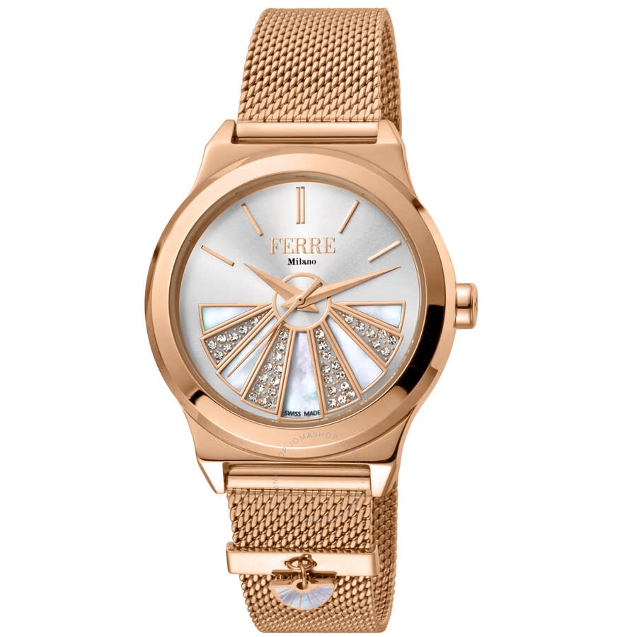 Ferre Milano - Ferre Milano Classic Quartz White Dial Ladies Watch FM1L125M0071 - 1
