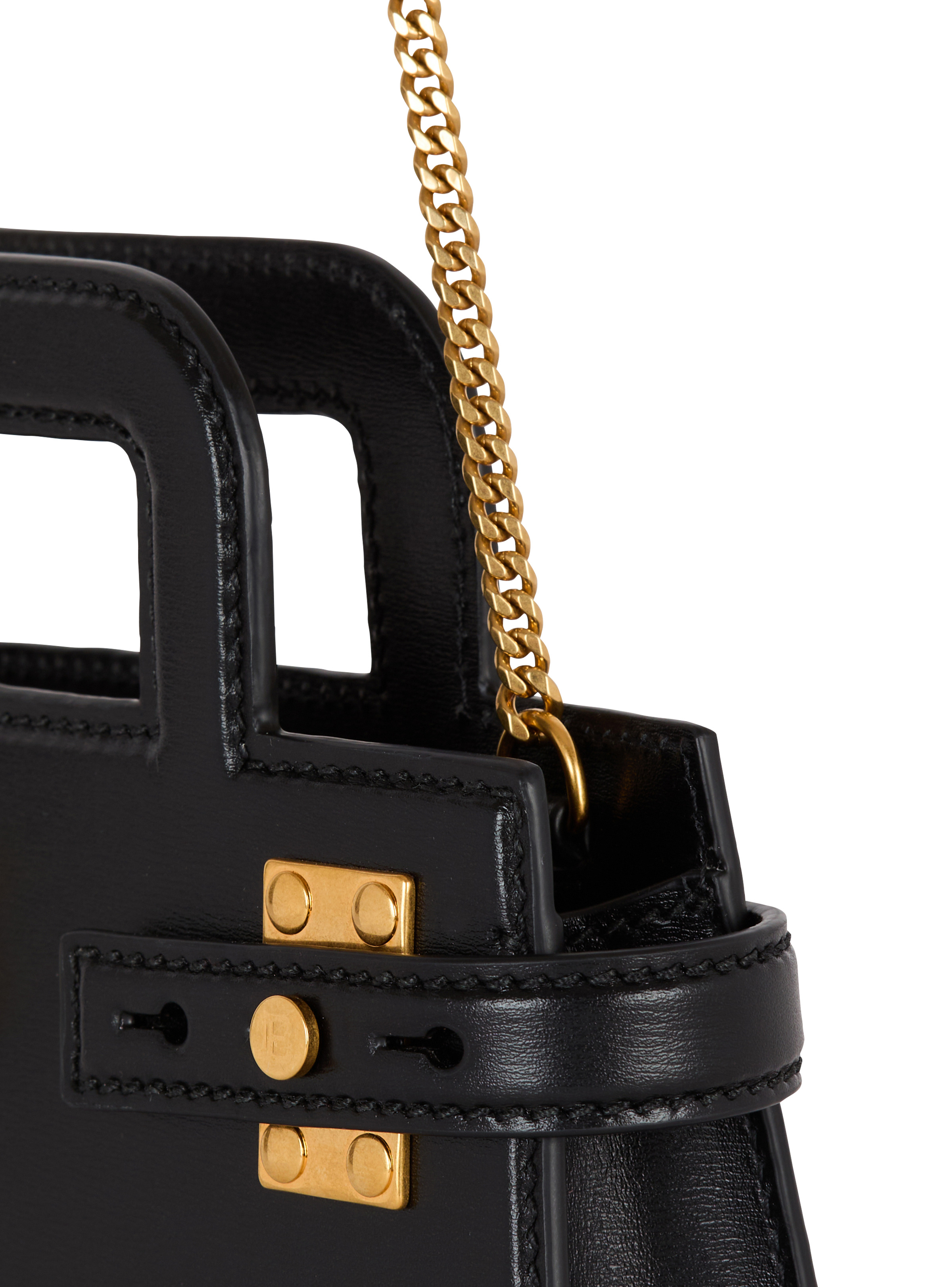 Small B-Buzz Top Handle bag in calfskin - 5