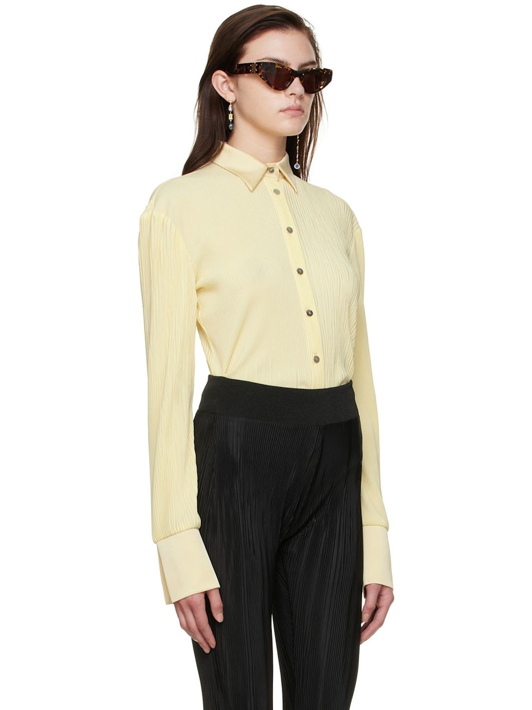Yellow Polyester Shirt - 2