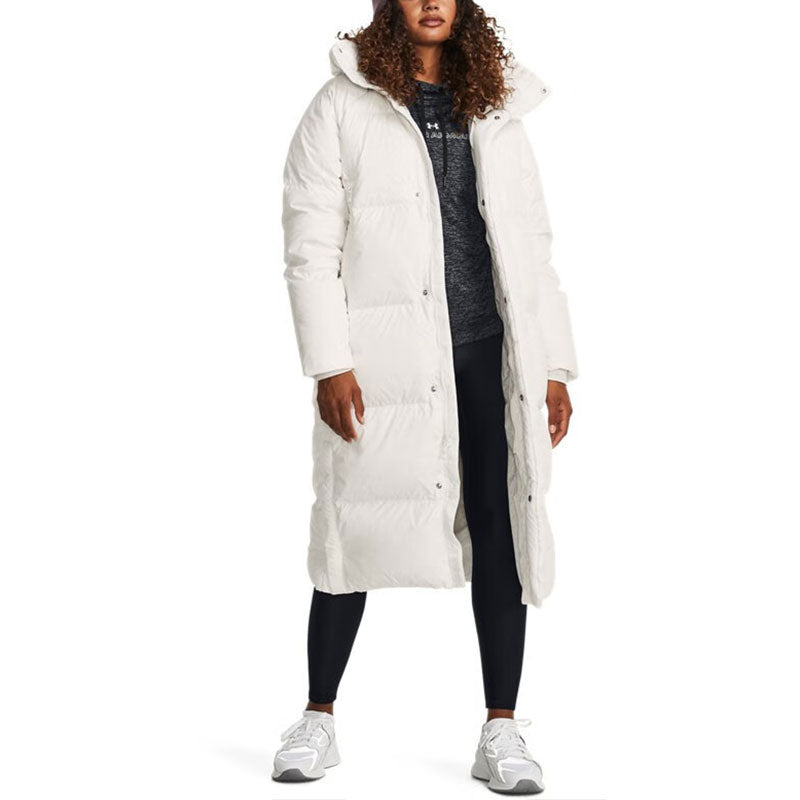 (WMNS) Under Armour ColdGear Infrared Long Puffer Jacket 'White' 1378857-112 - 5