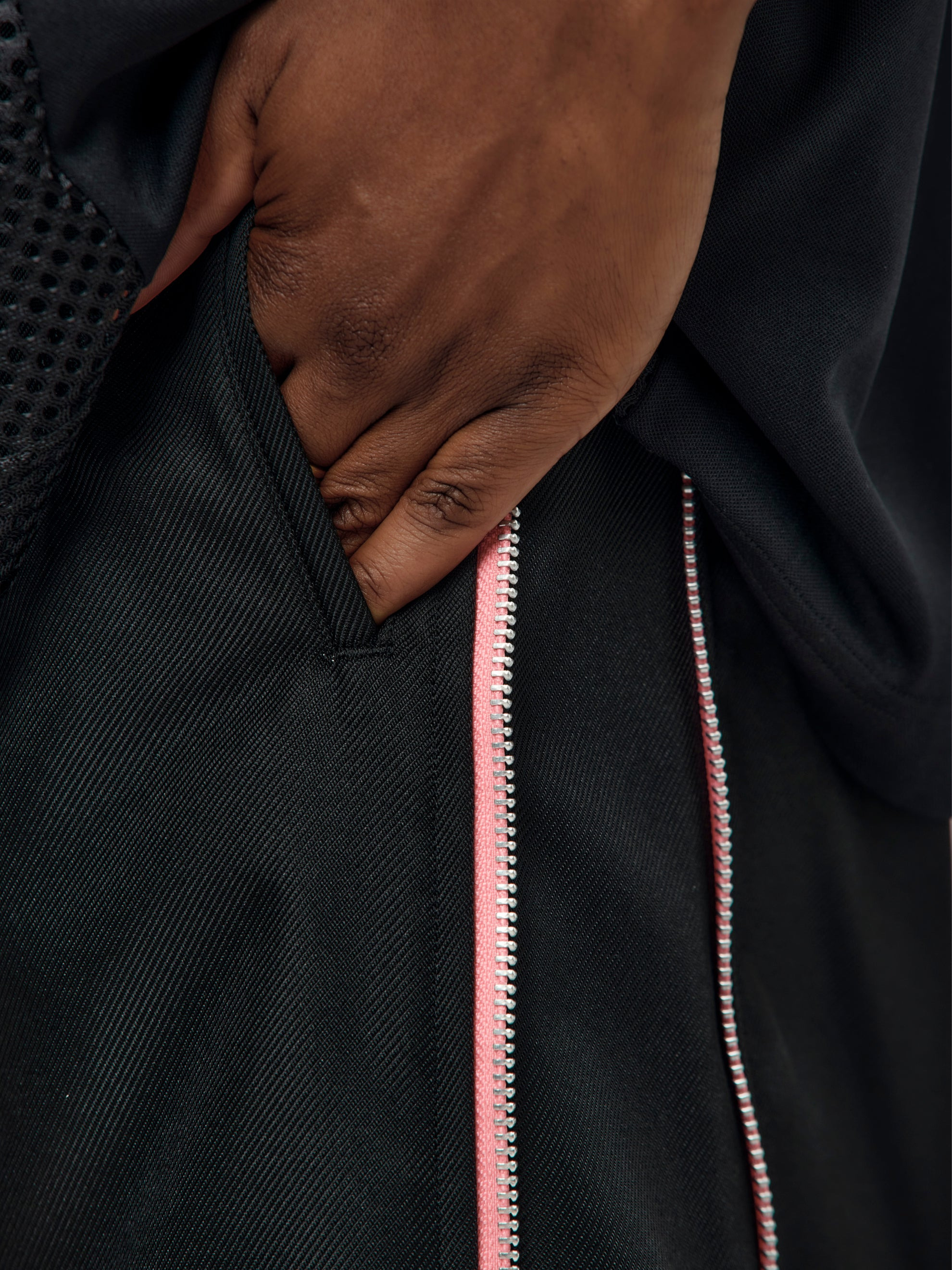 CDG HP POLY TROUSERS (BLACK) - 6