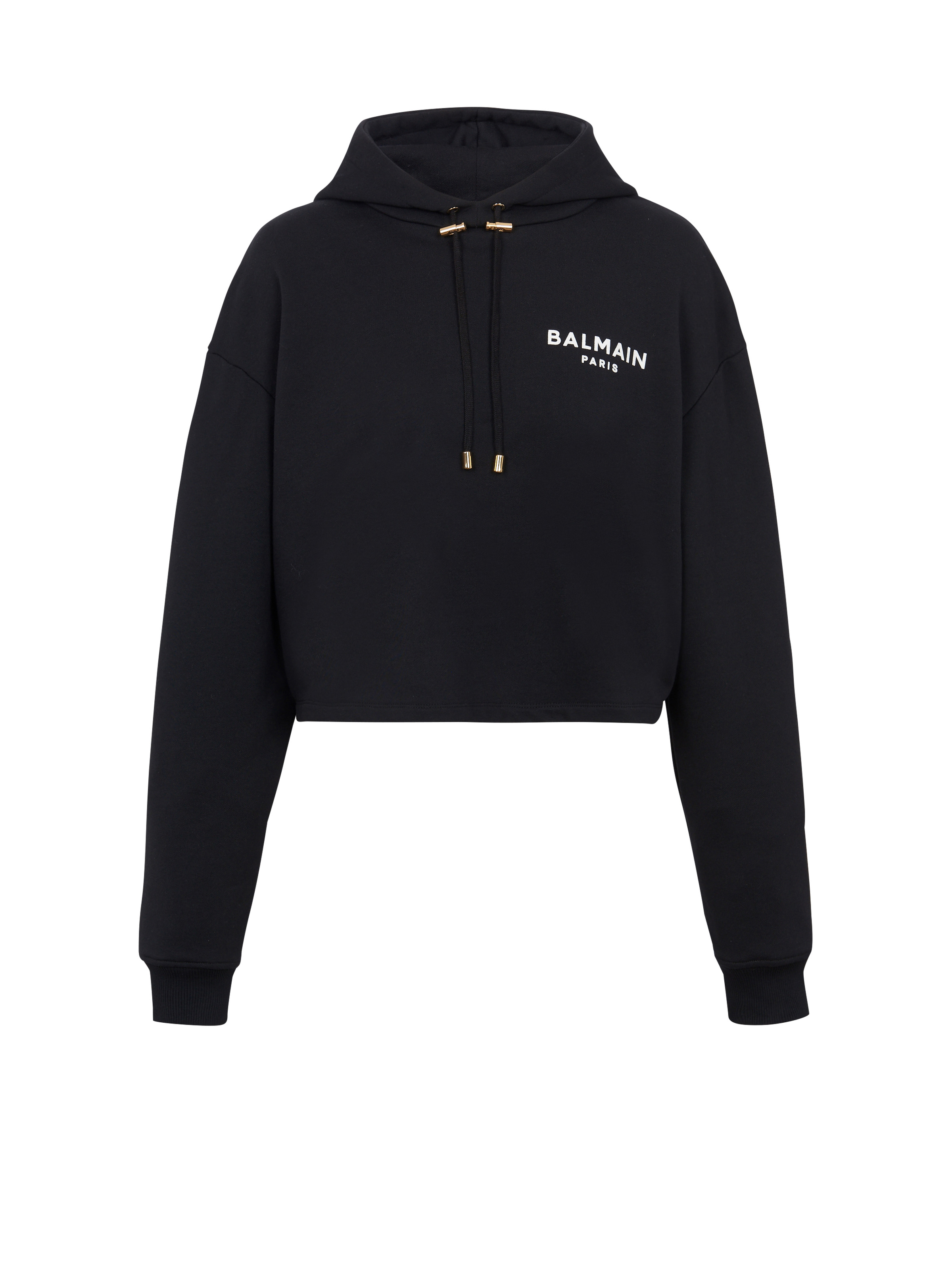 Flocked Balmain Paris hoodie - 1