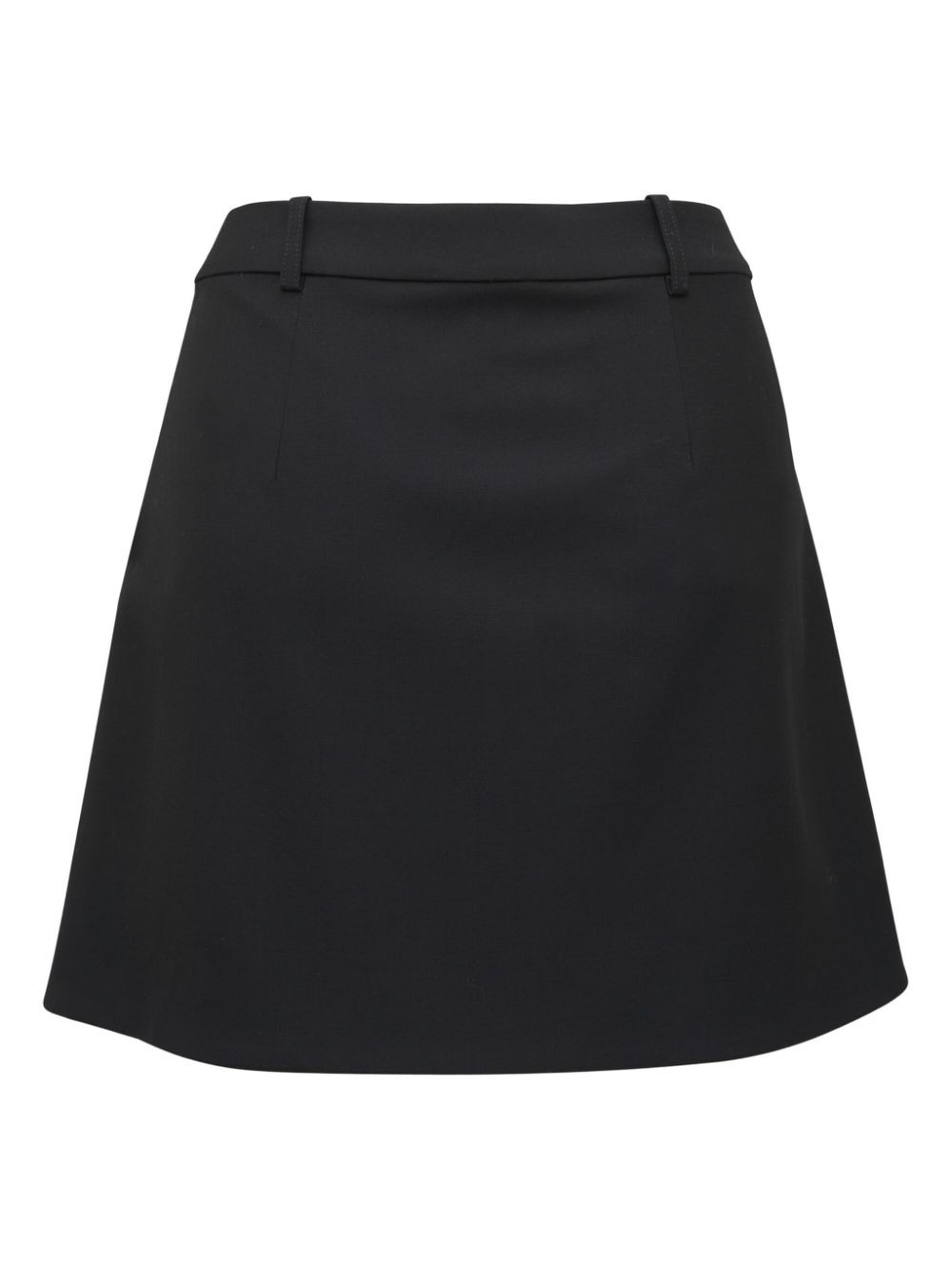 pleated wool mini skirt - 2