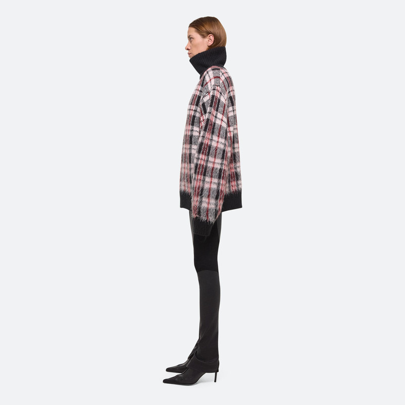 BRUSHED PLAID TURTLENECK SWEATER 7