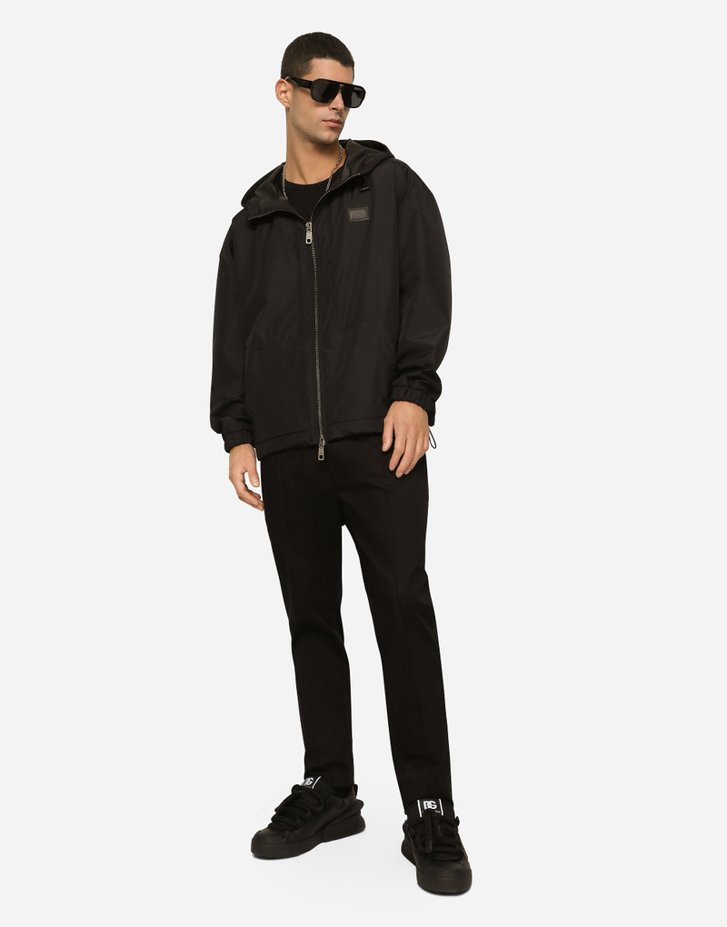 Dolce & Gabbana Nylon jacket with hood and branded tag outlook