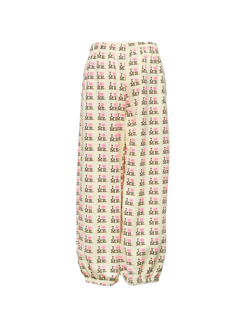 ASHLEY WILLIAMS graphic-print drawstring track pants outlook