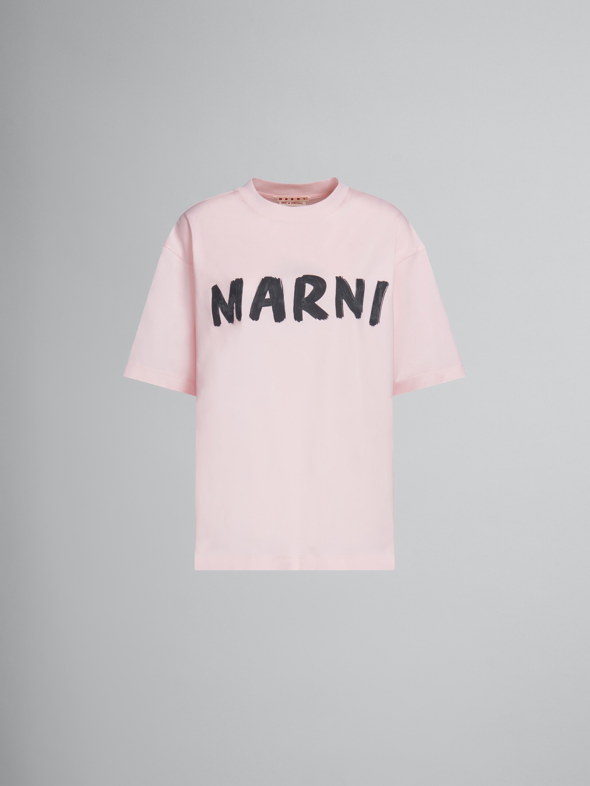 PINK T-SHIRT WITH MARNI PRINT - 1