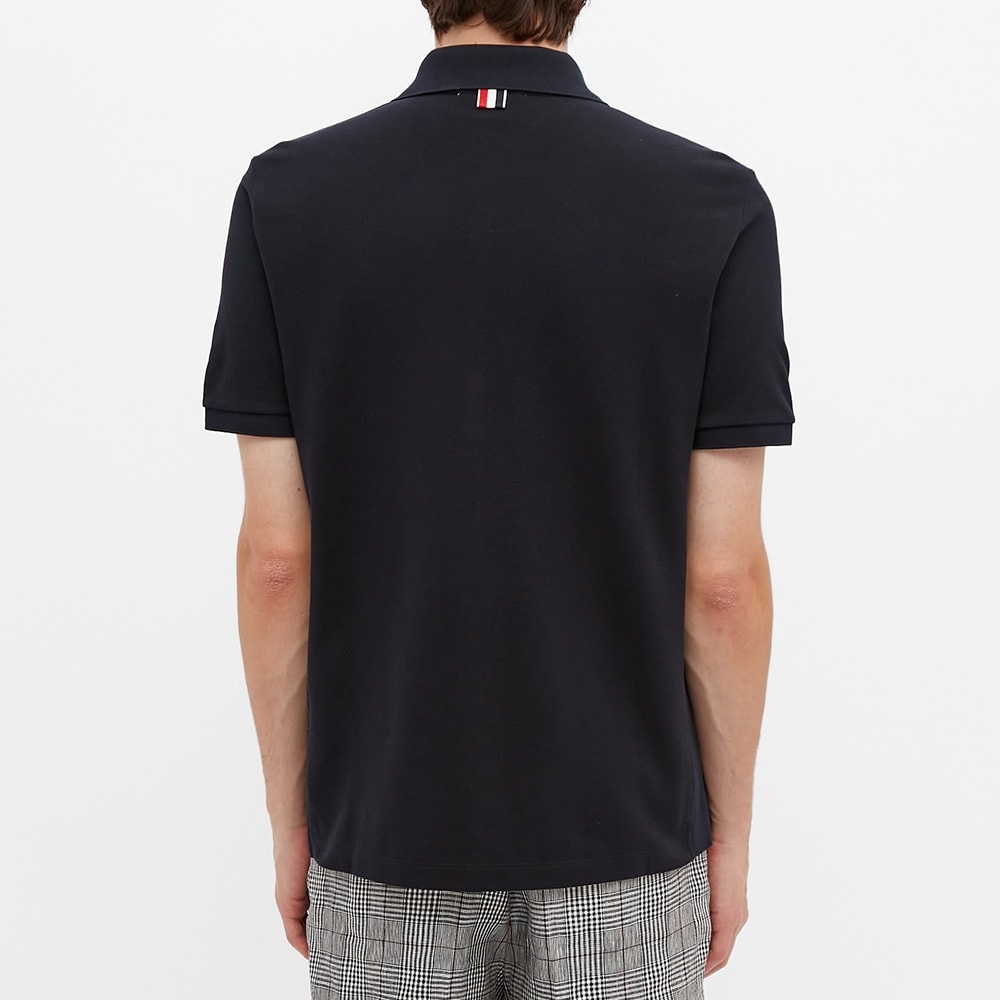 Thom Browne Side Four Bar Pique Polo - 4