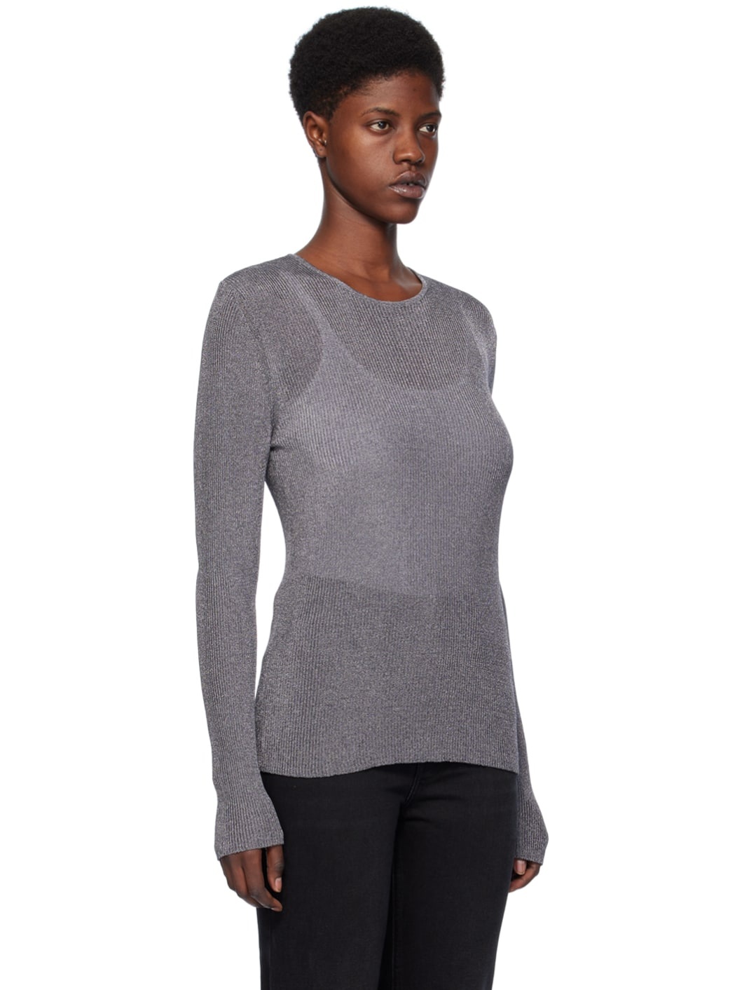 Gunmetal Crewneck Sweater - 2