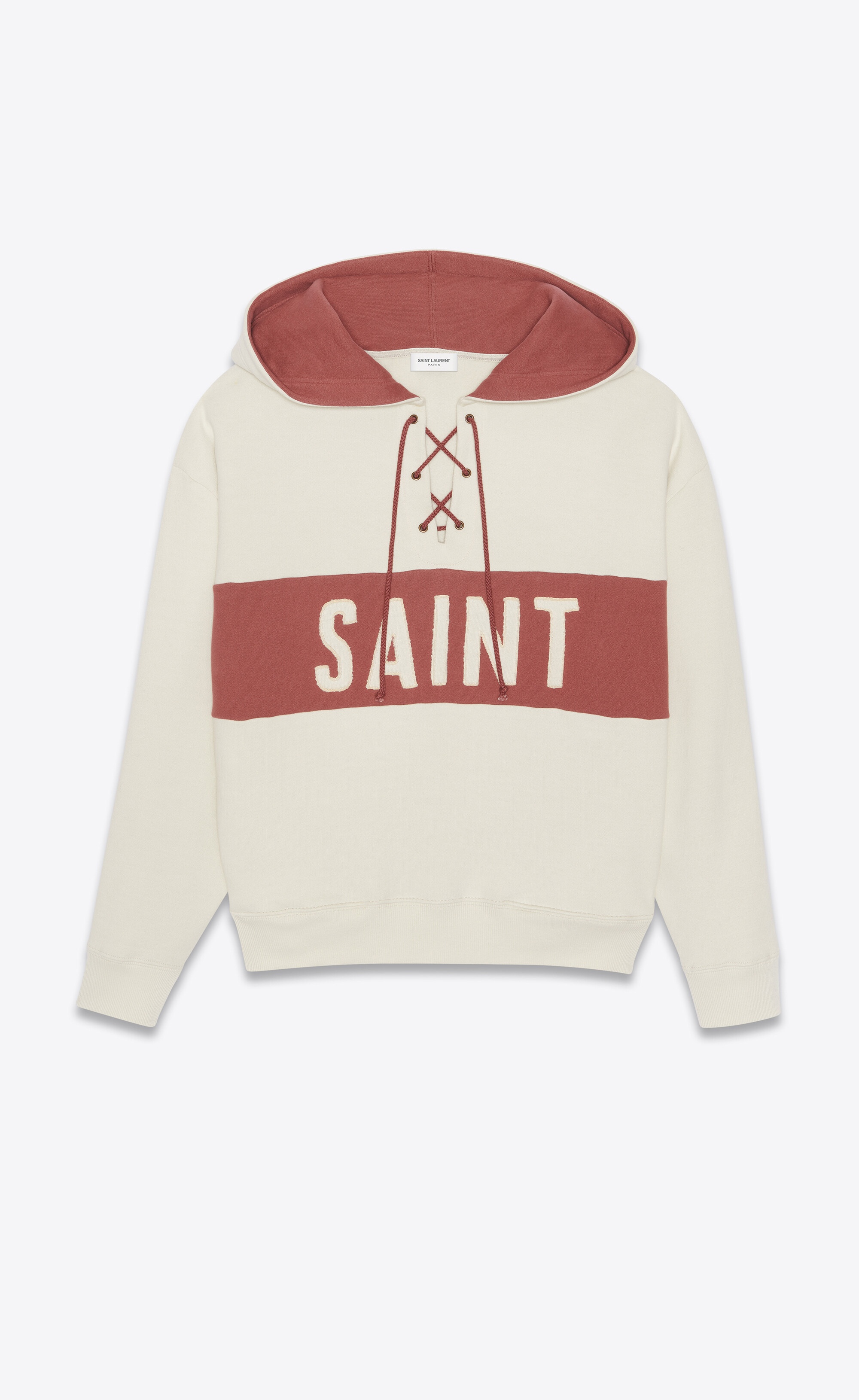 saint laurent laced hoodie - 1