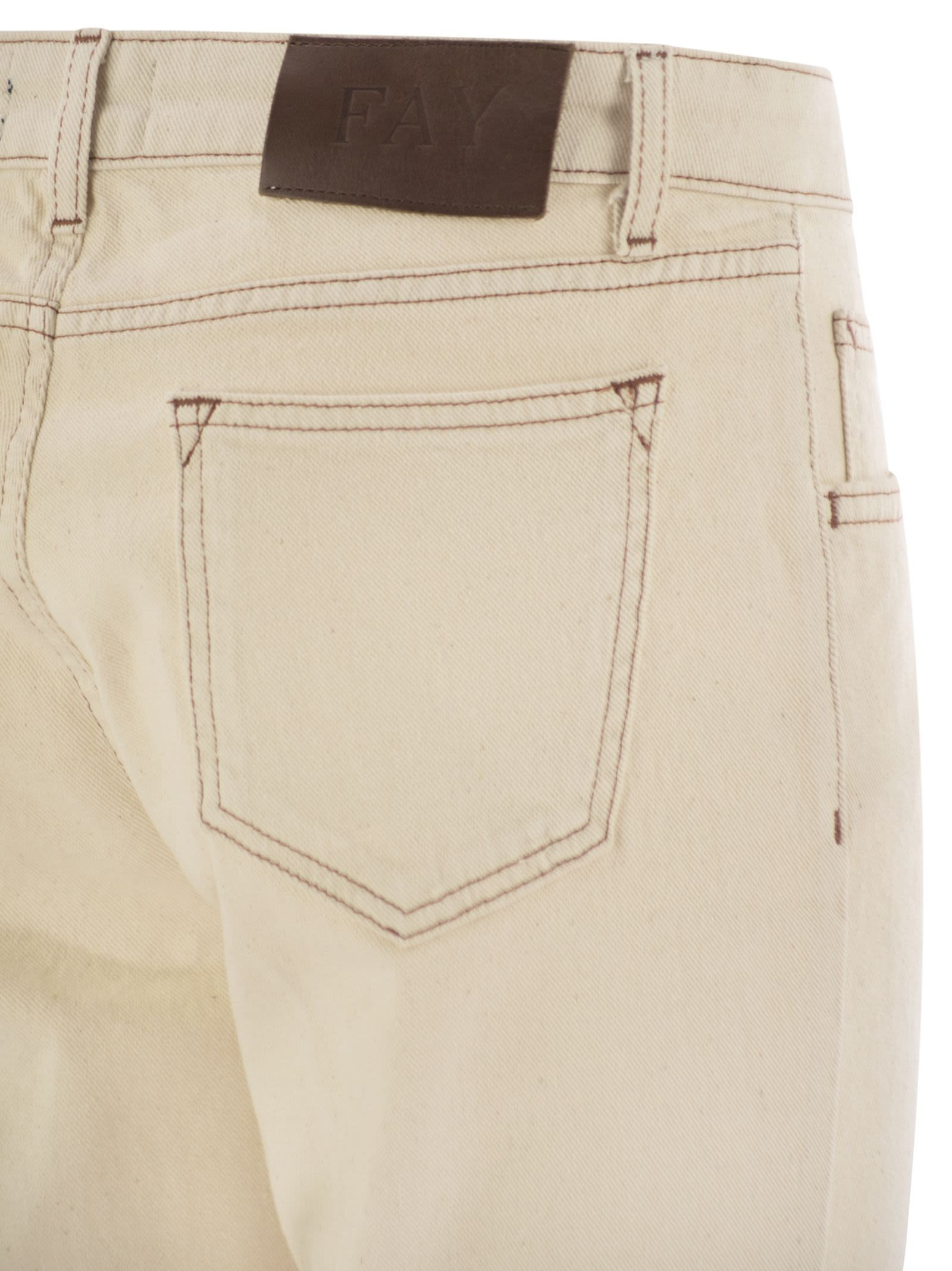 FAY - Fay Women Denim 5-Pocket Trousers - 4