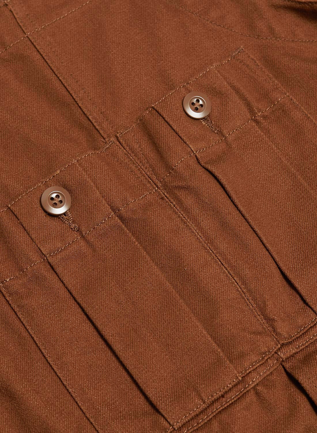 Railway Dungaree Heavy Cotton in Brown - 7