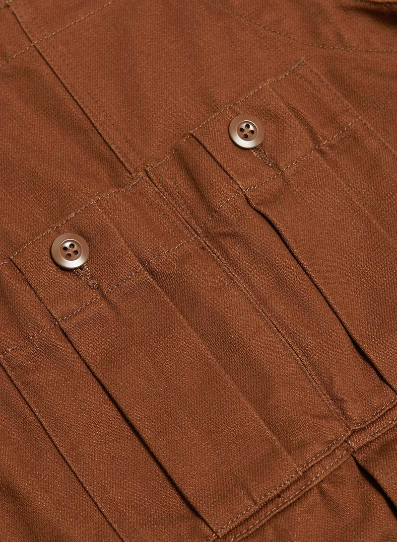 Railway Dungaree Heavy Cotton in Brown 7