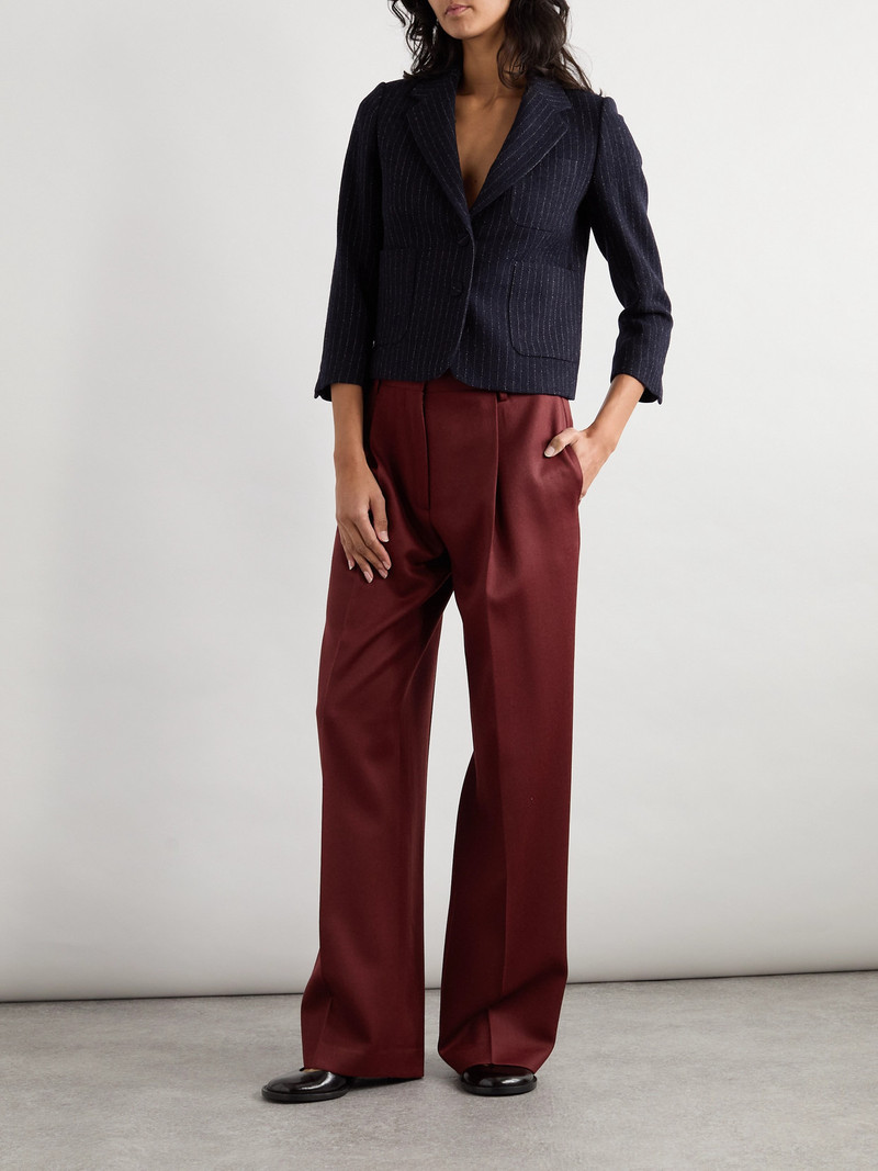Dries Van Noten Pleated Wool-twill Wide-leg Pants outlook
