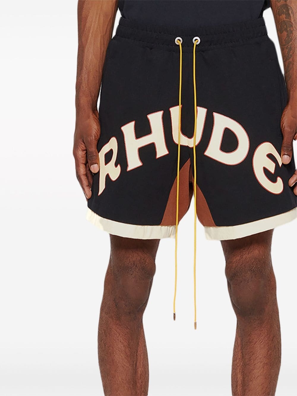 Mechanic logo-print shorts - 5