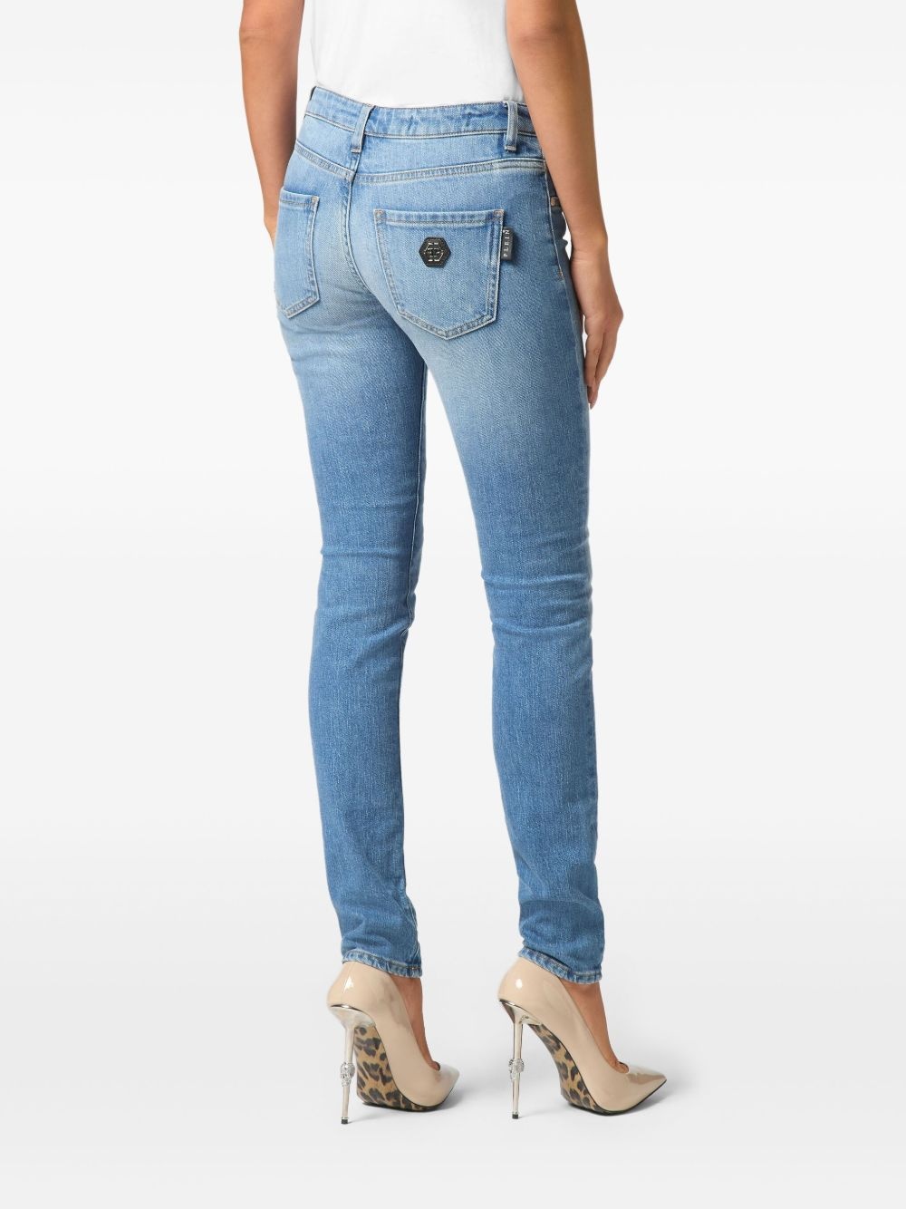 logo-patch jeans - 3