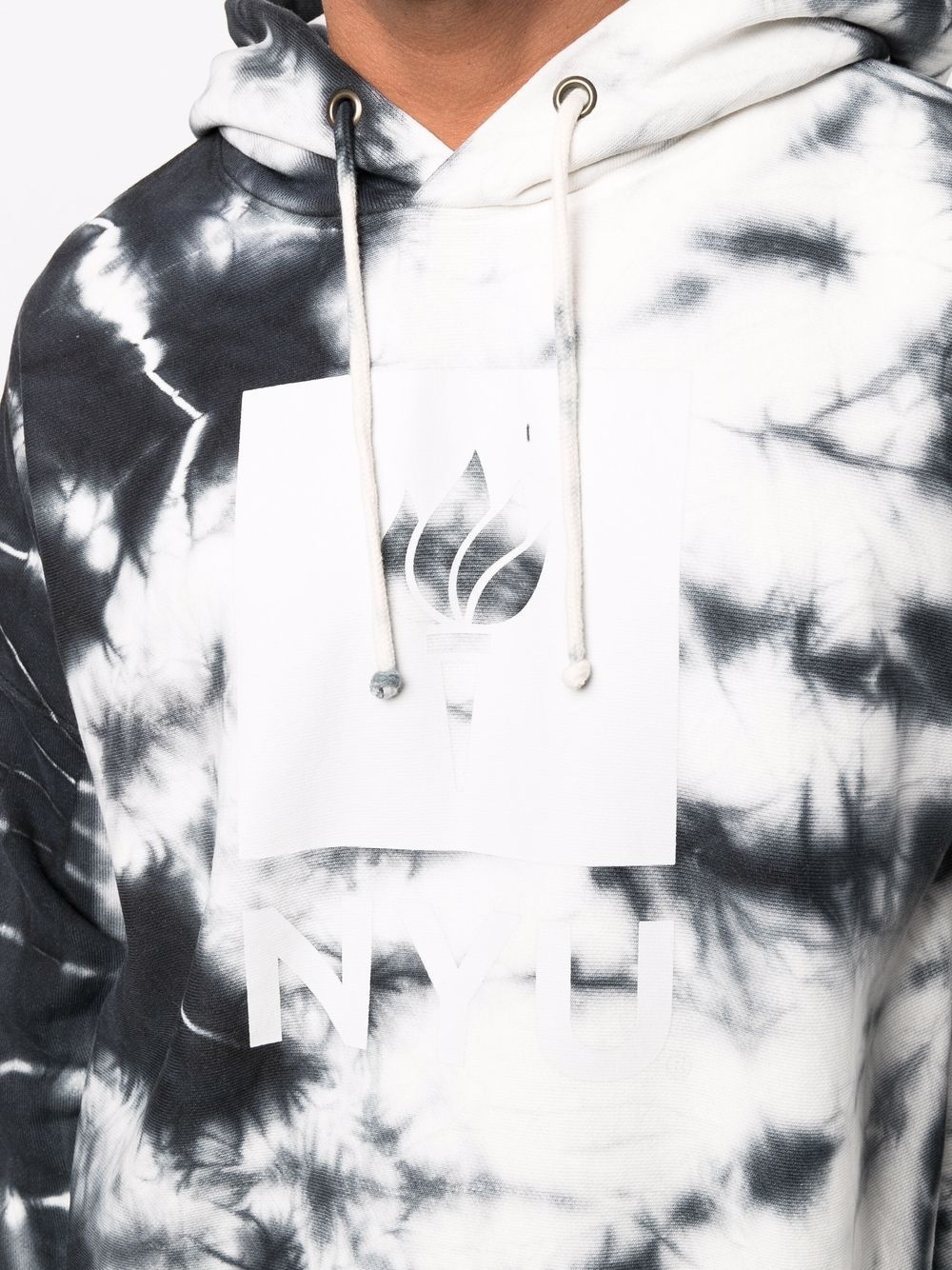 tie dye print hoodie - 5